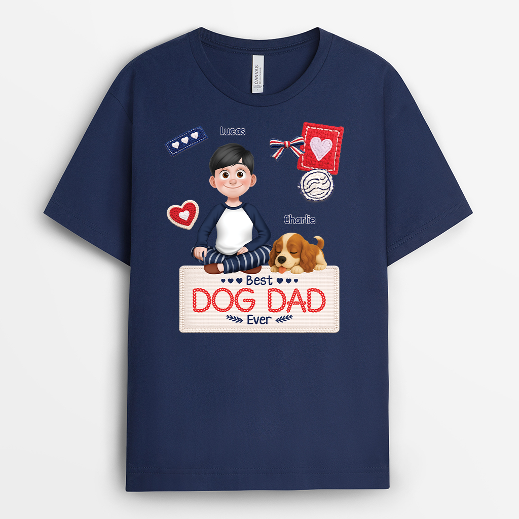 7816AUK2 personalised best dog mum ever t shirt for dog owners 7816acfmc