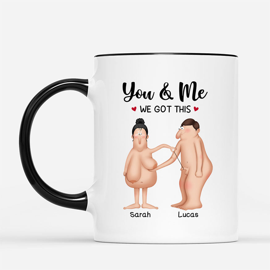 7819MUK1 personalised funny growing old together since mug for couples 7819m3vwg_1