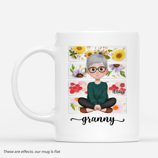 7828MUK1 personalised resin style granny mug for grandmamum 7828mthza