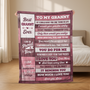 7829BUK2 personalised i love you fleece blanket_ for granny and grandad 7829bsttb
