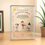 7831RUK2 personalised rectangle acrylic certificate plaque with kids faces for mumgrandma 7831rsyca