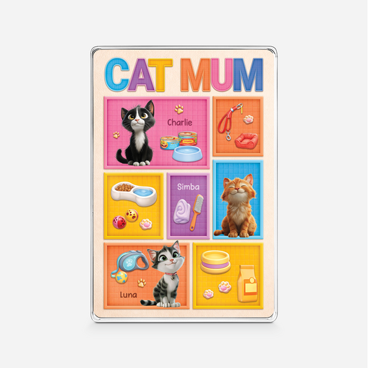 7835RUK1 personalised cat dad rectangle acrylic plaque for cat lovers 7835r6xmd