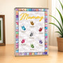 7840RUK2 personalised butterfly rectangle acrylic plaque for mumgrandma 7840r6lna