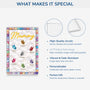 7840RUK4 personalised butterfly rectangle acrylic plaque for mumgrandma 7840r6lna
