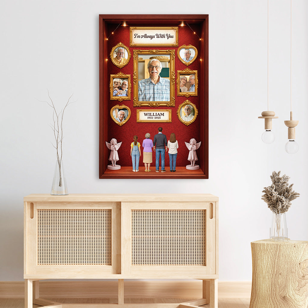 7864CUK3 3d printing effect personalised photo canvas art for mumgrandma 7864cslwi