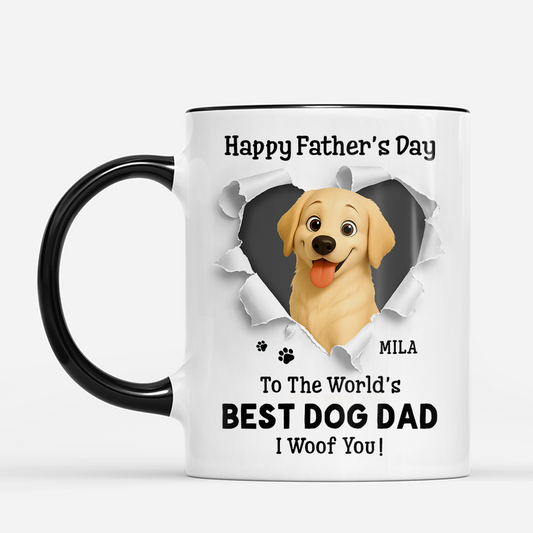 7880MUK2 3d printing effect personalised happy mothers day to the worlds best dog mum mug 7880m