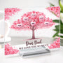 7889RUK2 personalised family tree acrylic plaque with stand for mumdad 7889rtpca