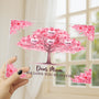 7889RUK3 personalised family tree acrylic plaque with stand for mumdad 7889rtpca