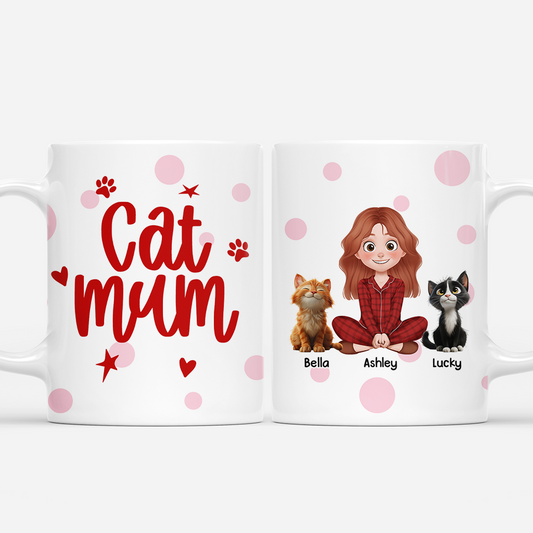 7899MUK1 personalised cat mum coffee mug for cat lover woman 7899m3fad
