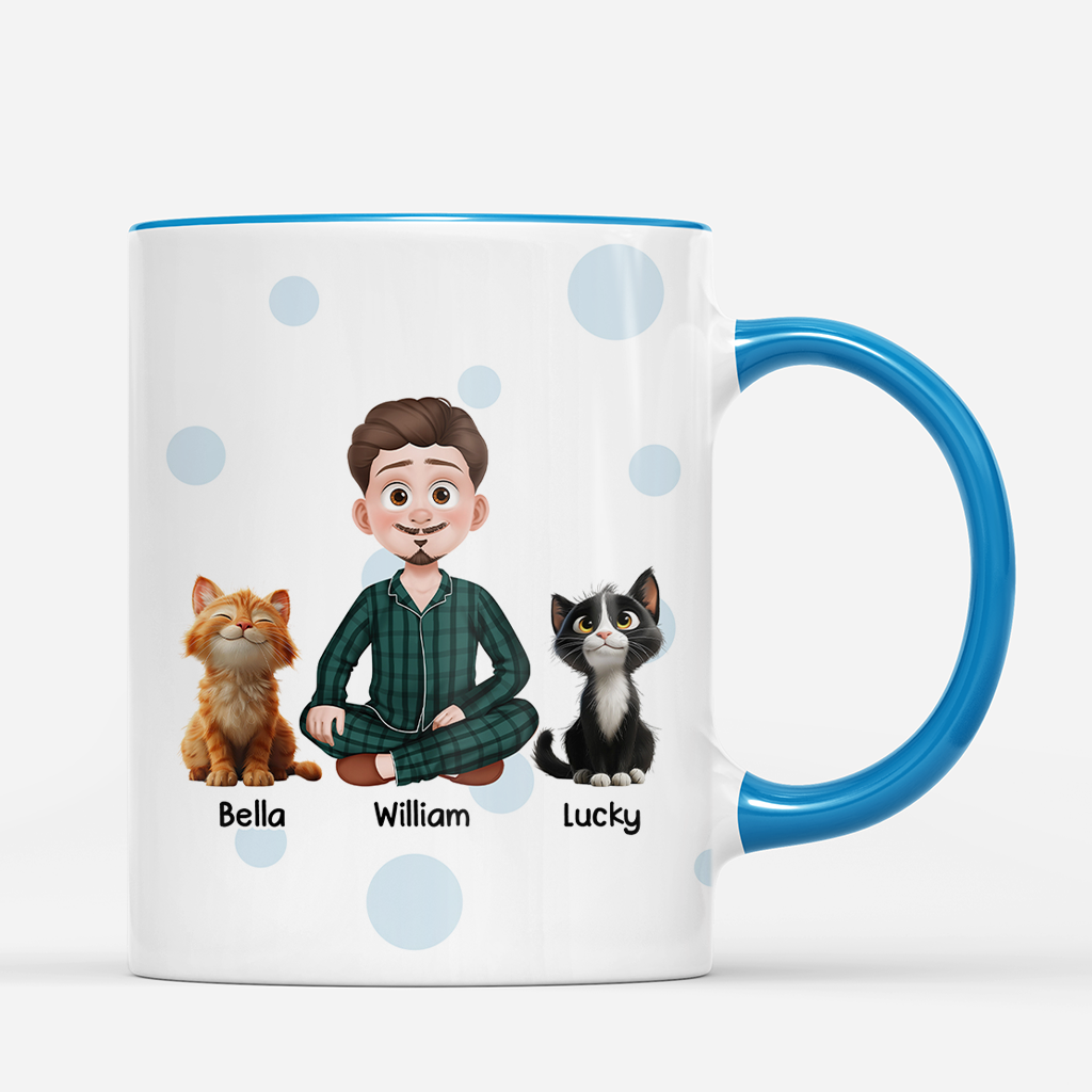 7899MUK3 personalised cat mum coffee mug for cat lover woman 7899m3fad
