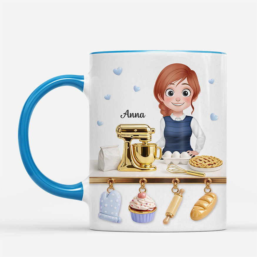 7910MUK1 3d printing effect personalised baking mugs_ for a baker woman_ 7910m6vza_1