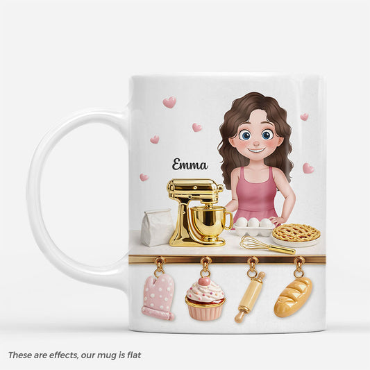 7910MUK1 3d printing effect personalised baking mugs_ for a baker woman_ 7910m6vza_2