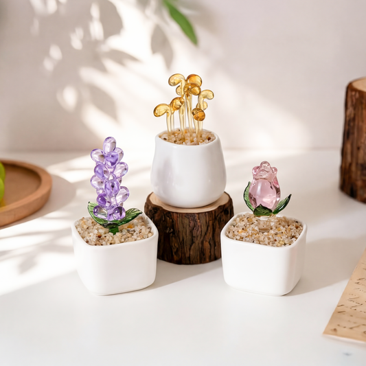 7916AUS1 handmade glass potted plants unique decor gifts for her 7916aokv5a_2