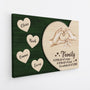7921CUK2 3d printing effect personalised family a little bit of crazy canvas for mumdad 7921cslmi