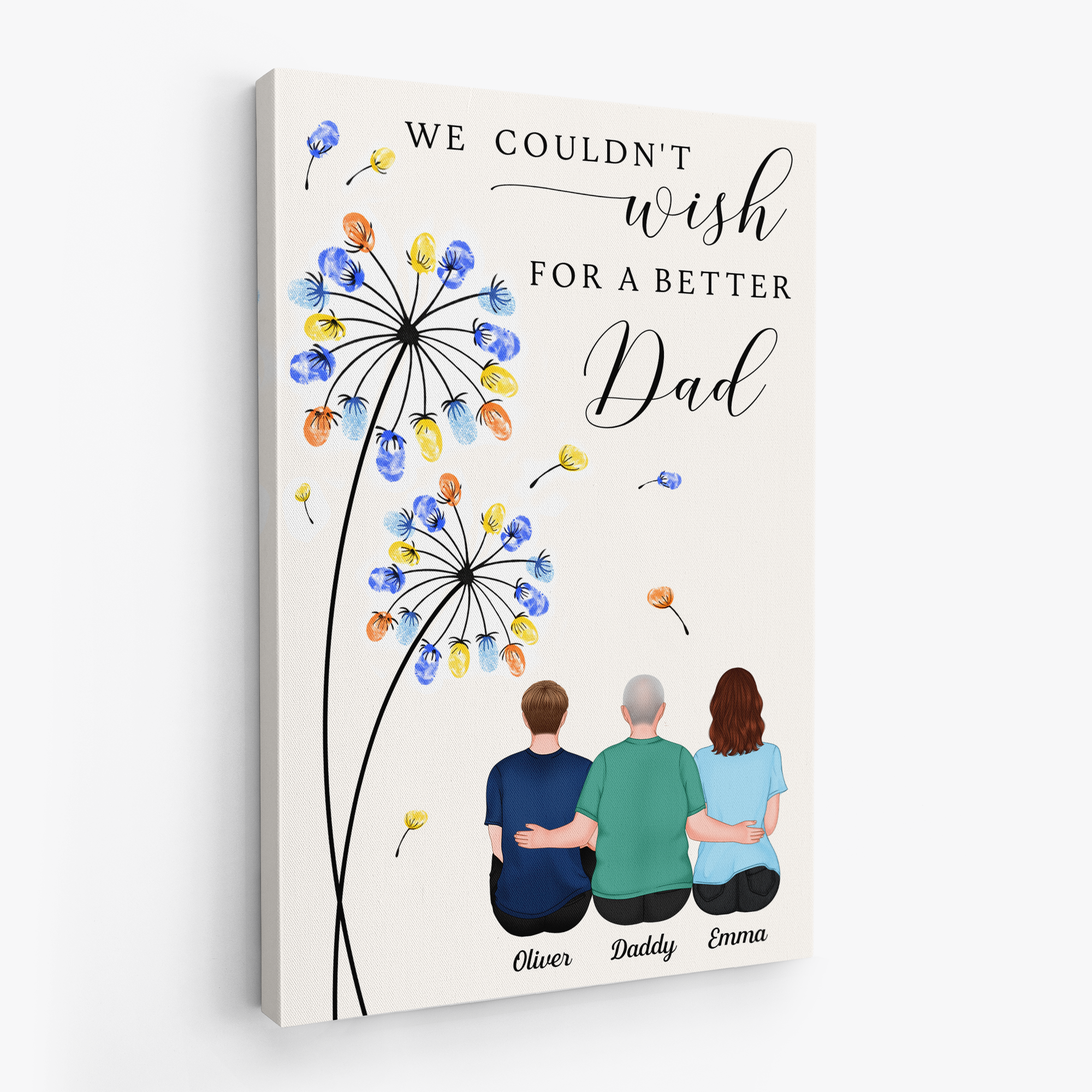 7928CUK1 personalised i couldnt wish for a better mum canvas for mumdad 7928c3kta_2