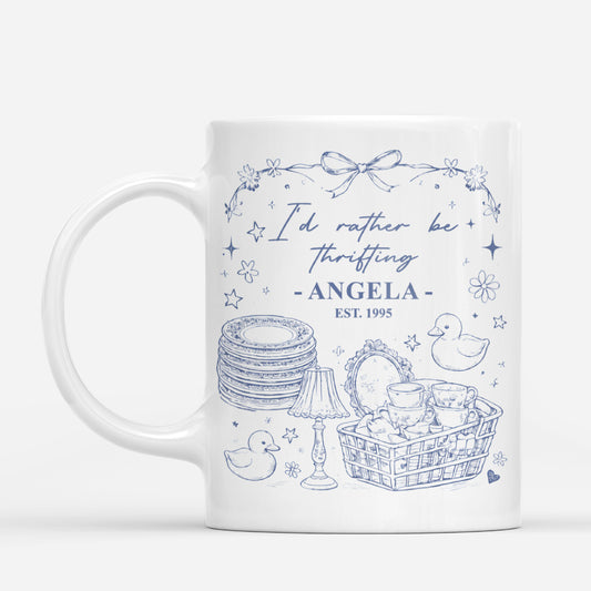 7934MUK1 personalised id rather be thrifting_ coffee mug for her 7934msyna
