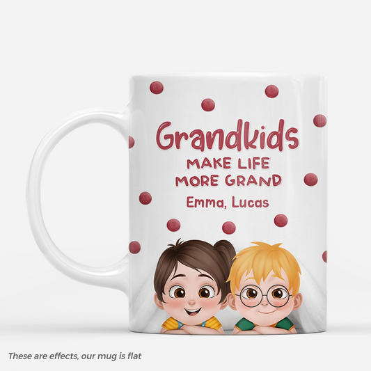 7936MUK1 3d printing effect personalised grandkids make life more grand mug for grandparents 7936m8fza