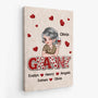 7941UK2 personalised mama canvas with names  hearts for mum_granny 7941ctqna