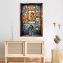 7944CUK3 3d printing effect personalised museum of us canvas with photos for couples 7944cspwg