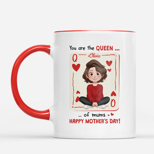 7946MUK1 personalised you are the queen of mums mug for mothers day 7946mcfta_a0f24138 499a 4a97 89fb b18a28cd70e2
