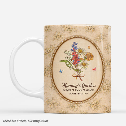 7951MUK1 3d printing effect personalised mummys garden _mug for mumgrandma 7951mcpca