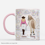 7954MUK1 3d printing effect personalised horse and owner mug for herhim 7954m8fcu