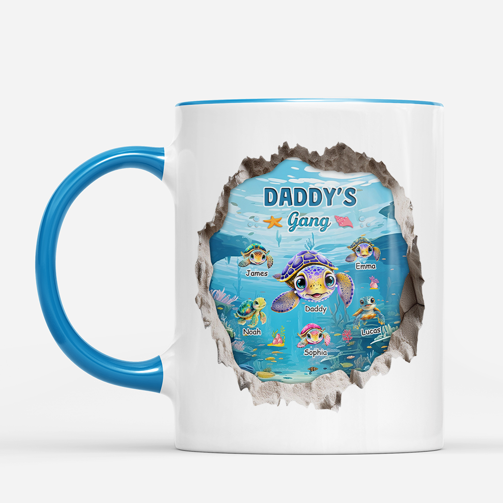 7956MUK1 3d printing effect personalised sea turtle coffee mug_ for mumdad 7956m6vha_1
