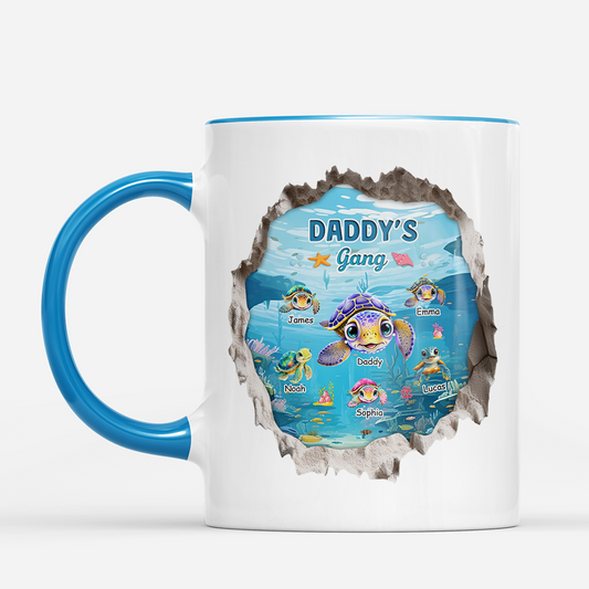 7956MUK1 3d printing effect personalised sea turtle coffee mug_ for mumdad 7956m6vha_1