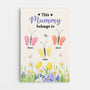 7959CUK1 personalised butterfly footprints mothers day_ canvas for mumgrandma 7959c6yca