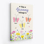 7959CUK2 personalised butterfly footprints mothers day_ canvas for mumgrandma 7959c6yca