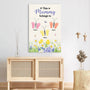 7959CUK3 personalised butterfly footprints mothers day_ canvas for mumgrandma 7959c6yca