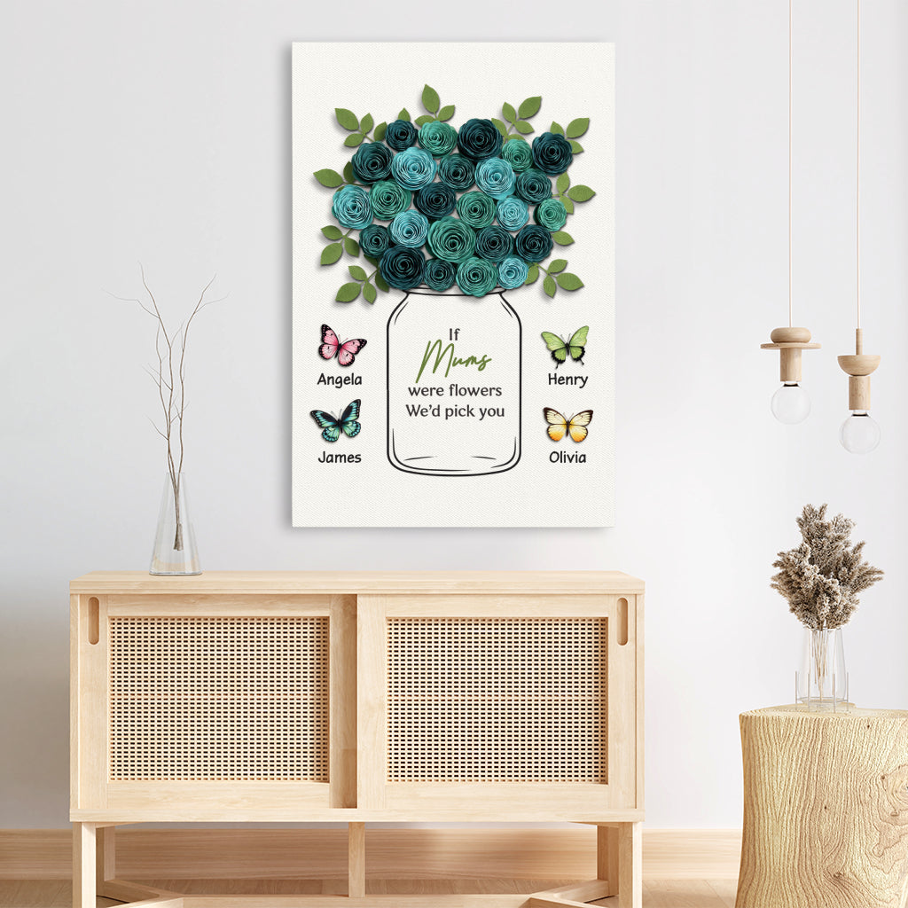7960UK3 personalised if grandmasmums were flowers_ we_d pick you canvas 7960c6yna
