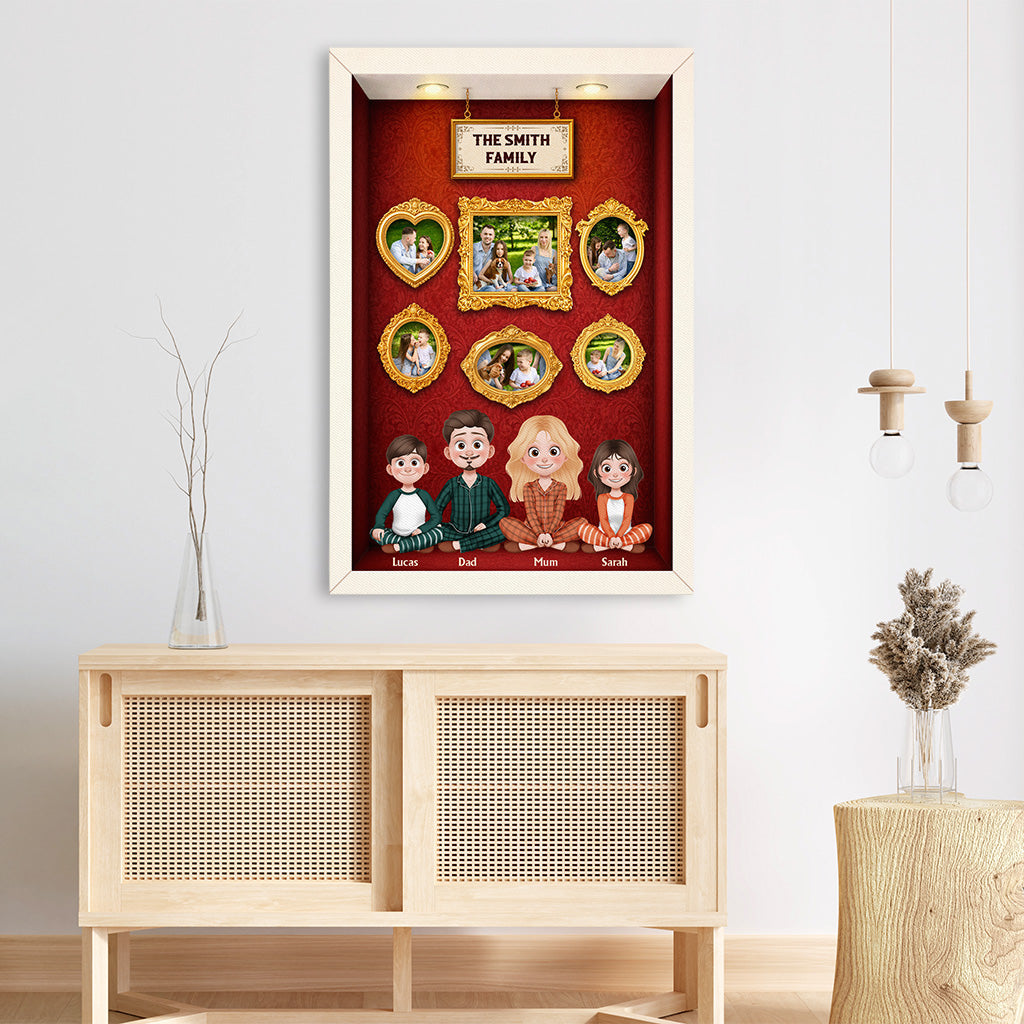 7962CUK3 personalised family photo gallery wall_ canvas for family 7962c6vwi