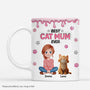 7966MUK1 3d printing effect personalised best cat mum ever mug with paw prints for cat owners 7966m8qzd