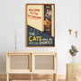7974CUS3 welcome to the bathroom a cat will be with you canvas custom cat lover gifts 7974ccqmd