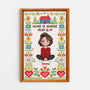 7975CUK1 personalised home is where mum is canvas for mumgrandma 7975ccvca_1