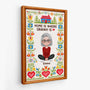 7975CUK1 personalised home is where mum is canvas for mumgrandma 7975ccvca_2