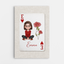 7976CUK1 personalised playing card canvas wall art for mumgrandma 7976ctfna