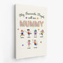 7977CUK2 personalised my favorite people call me grandma canvas with grandkids faces 7977ctyna