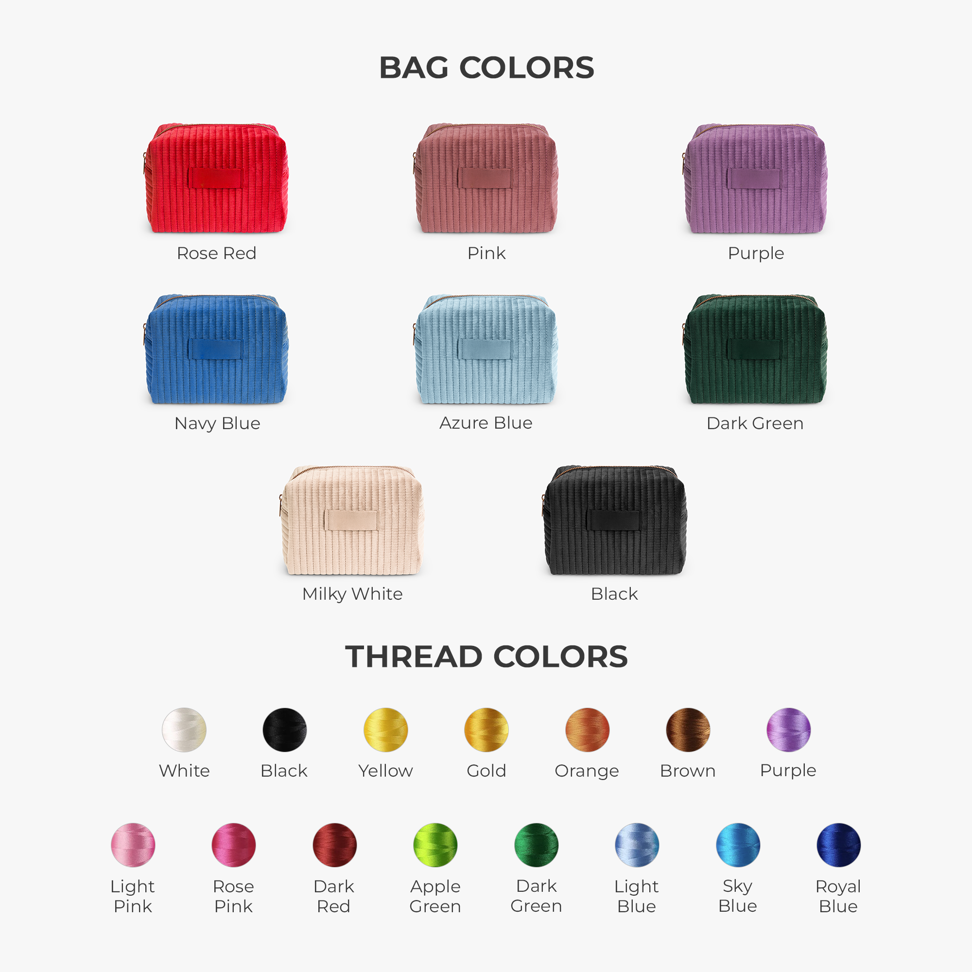 7981AUK3 personalised embroidered velvet cosmetic bag with name for her 7981ab0p5a