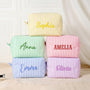 7982AUK1 personalised embroidered striped cosmetic bag with name for her 7982ab0p5a