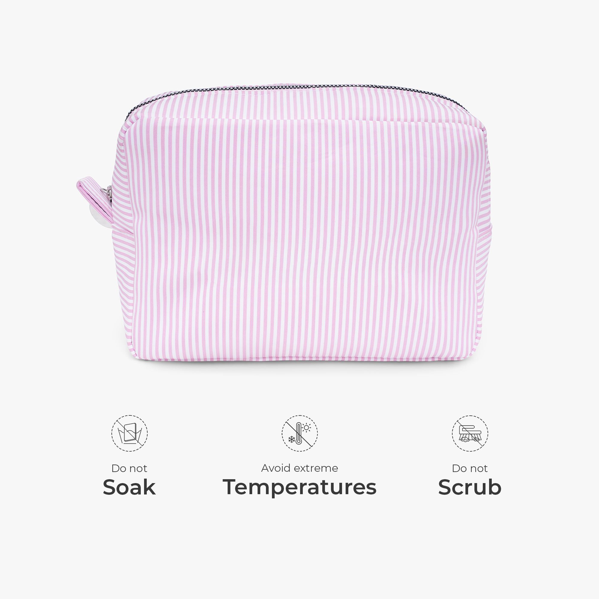 7982AUK4 personalised embroidered striped cosmetic bag with name for her 7982ab0p5a