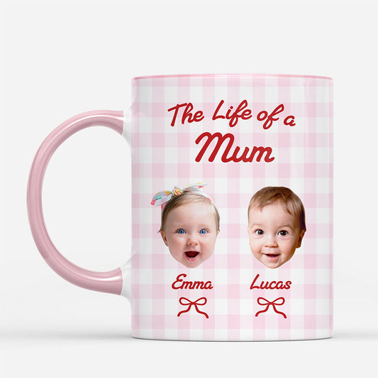 7985MUK1 personalised the life of a mum mug with kids faces for mumgrandma 7985m8vwa
