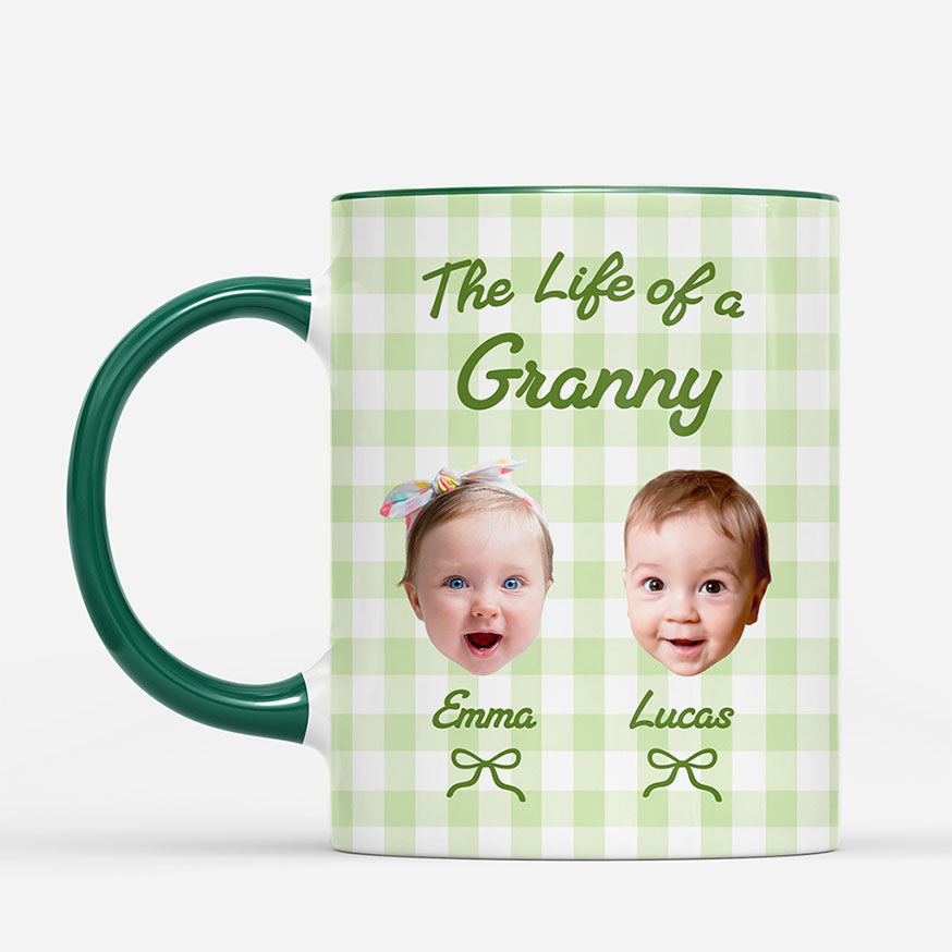 7985MUK2 personalised the life of a mum mug with kids faces for mumgrandma 7985m8vwa