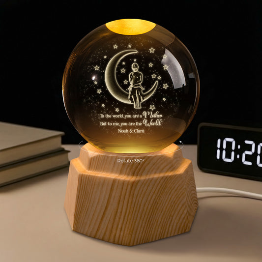 7988LUK1 personalised to the world you are a mother 3d crystal ball lamp 7988lsfma_4df9f44f 1f0d 42a6 9552 8dc81dcd0687