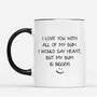 7989MUS2 i love you with all my bum mug personalized mugs for couples 7989m6q5g