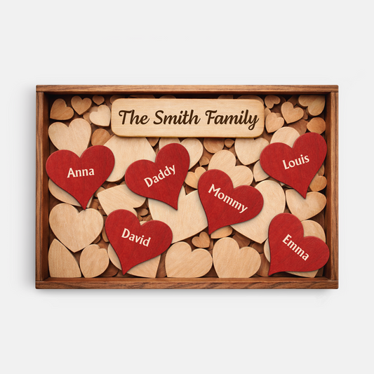8005CUK1 personalised together we make a family canvas wall art with names 8005c6fwi