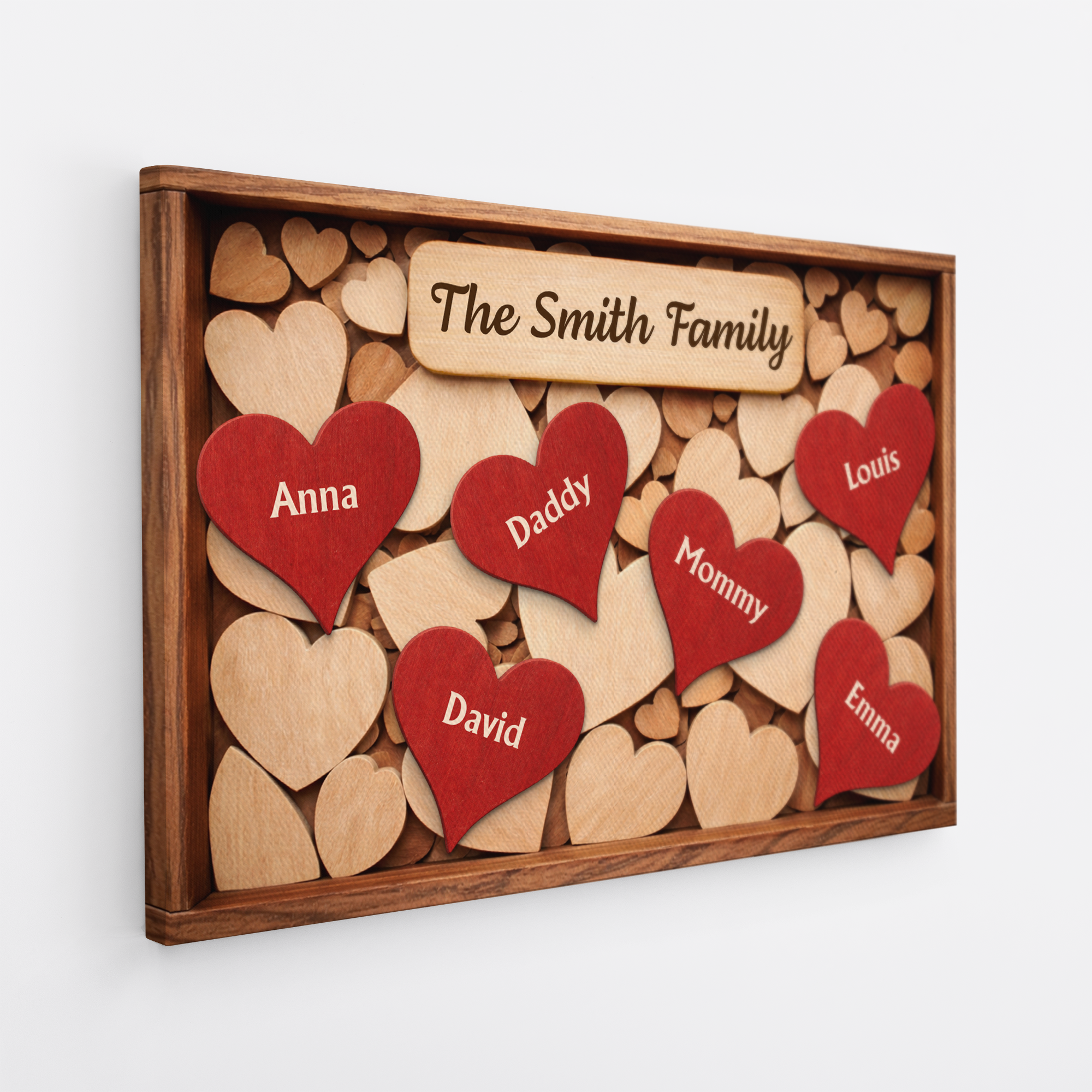 8005CUK2 personalised together we make a family canvas wall art with names 8005c6fwi