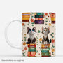 8013MUK1 3d printing effect personalised book and cat mug for cat lovers 8013m6dzd