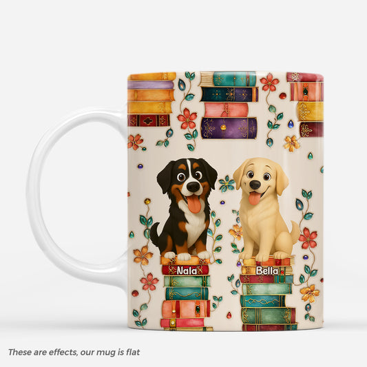 8013MUK1 3d printing effect personalised book and dog mug for dog lovers 8013m6dzc_443fce91 a24c 4d5a 95ec eacf6cb17f41